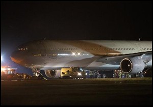 Türk uçağının pist kazası